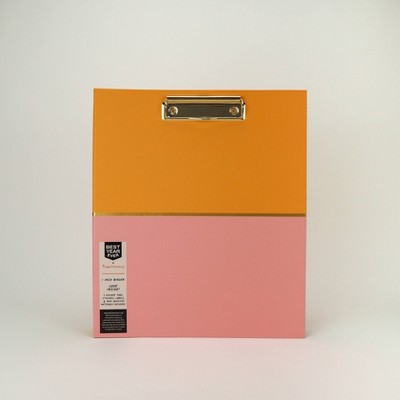 Best Year Ever 1" 3 Ring Binder Tangerine/Bubblegum
