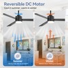Airsurfer 52-In Ceiling Fan With Light And Remote 3 Color 6 Speed Adjustable, DC Motor, For Indoor /Covered Outdoor Use - 4 of 4