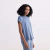 Reistor Womens Relaxed Tee in Blue - 3 of 4