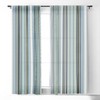 Sheila Wenzel-Ganny Lavender Mint Blue Stripes 84" x 50" Single Panel Blackout Window Curtain - Deny Designs - 2 of 4