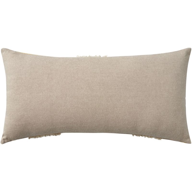 Mina Victory Life Styles Here Comes The Sun 12" x 24" Natural Indoor Pillow Cover, 3 of 6