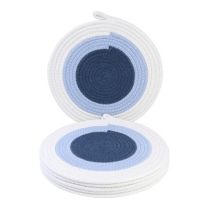 REGALWOVEN Farmhouse Placemats Set of 6 Placemats for Dining Table Decor Indoor Outdoor Kitchen Table Mat Wipe Clean - 1 of 4