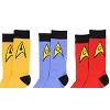 Seven Times Six Star Trek The Original Series Uniform Adult Crew Socks - image 3 of 4