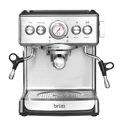 Brim 19-Bar Espresso Maker – Silver