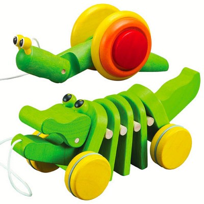 plan toys pull along snail