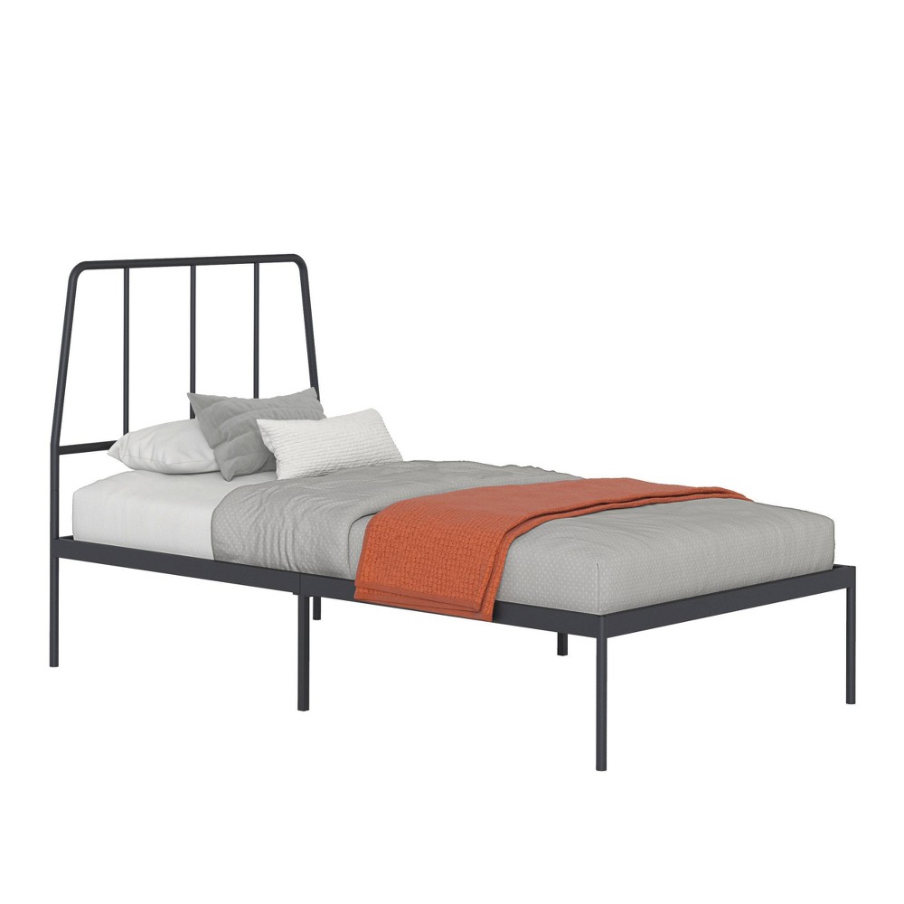 Photos - Bed Sauder Twin Harvey Park Platform  Black 