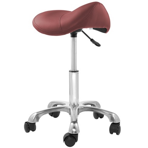 Rolling store saddle chair