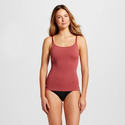 Assets by Spanx Women's All Around Smoothers Shaping Camisole - Cinnamon Rouge S