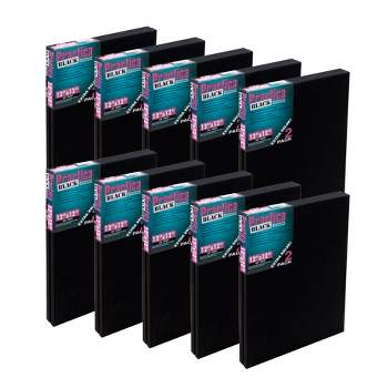 Practica Stretched Canvas 12x12" Pack of 20 - Black