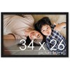 PosterPalooza | Classic Modern Black Picture Frame - UV Acrylic, Backing Board, Hanging Hardware Included - 2 of 4