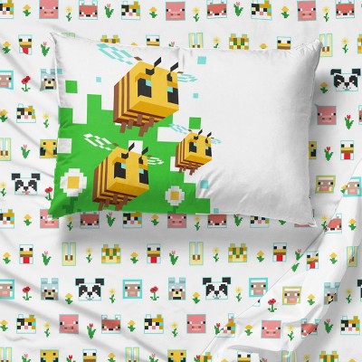 Twin Minecraft Beautiful Day Kids&#39; Sheet Set