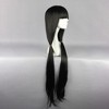 Unique Bargains Women's Wigs 39" Black with Wig Cap Straight Hair - 3 of 4