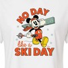 Women's - Disney - No Day Like A Ski Day Cropped Graphic T-Shirt - 2 of 4
