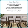 Now Furniture Dining Room Chairs Set of 4, Solid Wood Modern Kitchen Chair - 4 of 4