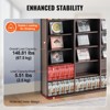 VEVOR Media Storage Cabinet, 9-layer DVD Shelf Holds up to 756 CDs, Adjustable CD Shelves 27 Compartments, Protects & Organizes Music, Movie - 4 of 4