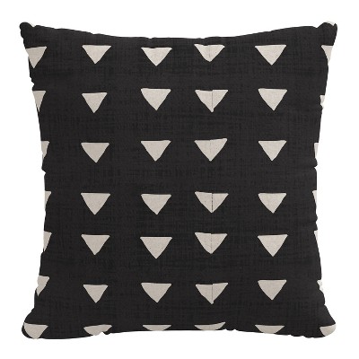 20"x20" Oversize Triangle Square Throw Pillow Black - Skyline Furniture