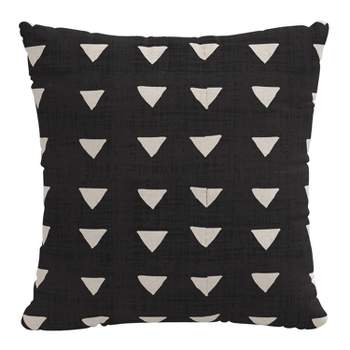 20"x20" Oversize Triangle Square Throw Pillow Black - Skyline Furniture