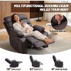 Coucheta PU Leather Recliner Chair with Heating & 8-Point Massage, Power Lift Recliner with Side Pockets, Compact Recliner for Small Spaces - 4 of 4