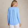 Lands' End Women's Long Sleeve Lightweight Jersey Notch Neck Tunic Top - 2 of 4