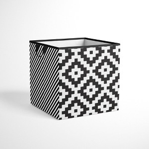 Bacati - Love Black/white Storage Box Small - 1 of 4