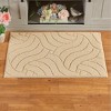 Collections Etc Wave Embossed Design Skid-Resistant Accent Rug - image 2 of 4