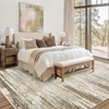 Washable Area Rug Modern Abstract Living Room Rug with Non Slip TPR Backing, Contemporary Neutral Carpet - 3 of 4