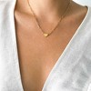 Adornia 14k Gold Plated Heart Necklace with Paperclip Chain - 2 of 3