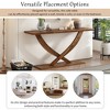 57'' Narrow Console Table,Cross-Leg Design Entryway Table, Thin Sofa Table, Side Table, Display Table, for Hallway, Bedroom, Living Room, Foyer - 2 of 4