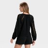Women's Balloon Long Sleeve Lace Blouse - Universal Thread™ - 2 of 3