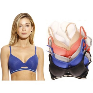 Just Intimates Sporty Jacuard Bras for Women (Pack of 6) - 1 of 4