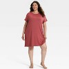 Women's Cloud Knit Pajama T-Shirt Dress - Auden™ - 3 of 3