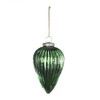 Gulches 3 in Green Shatterproof Ribbed Mercury Glass Teardrop Christmas Ornament 6-Pack - 4 of 4