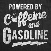 Mens Powered By Caffeine And Gasoline T Shirt Funny Coffee Mechanic Joke Tee For Guys - Crazy Dog Men's T Shirt - 2 of 4