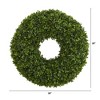 Nearly Natural 28” Boxwood Artificial Wreath - 2 of 2