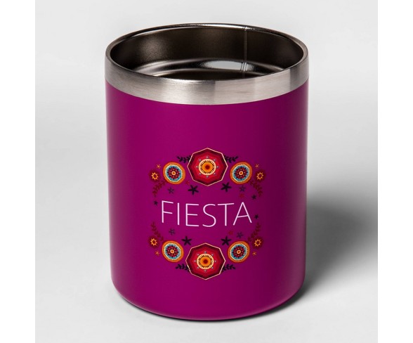 12oz Stainless Steel Low Ball Fiesta Purple