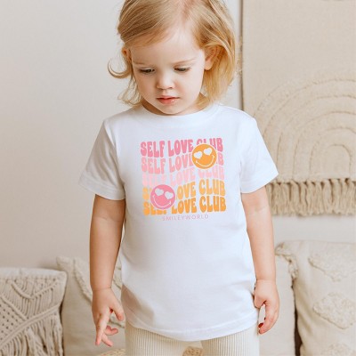 The Juniper Shop SmileyWorld Self Love Club Wave Toddler Short Sleeve Tee