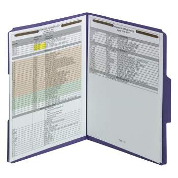 Smead Fastener File Folder, 2 Fasteners, Reinforced 1/3-Cut Tab, Letter Size, 50 per Box