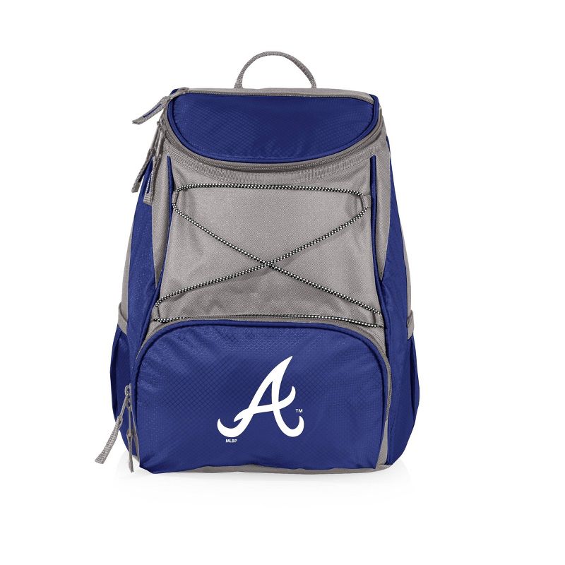 MLB Atlanta Braves PTX 13.5&#34; Backpack Cooler - Blue, 1 of 7