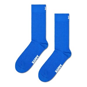 Happy Socks Adult Men and Women Crew Solid Color Socks in sustainable materials - Pair of socks in different size and colors - 1 of 2