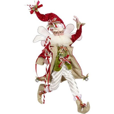 Mark Roberts Products 20" Red and Green Handcrafted Collectible Candy Cane Christmas Fairy - Large