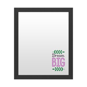 Trademark Fine Art Dry Erase Marker Board with Printed Artwork - ABC 'Dream Big' White Board - 1 of 4