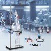 VEVOR Lab Stand Support, Laboratory Retort Support Stand Set, Steel Lab Stand 23.6" Rod and 8.3" x 5.3" Cast Iron Base, Includes Flask Clamps - 2 of 4