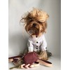 PoisePup – Luxury Pet Dog Waste Bag Holder – Soft Premium Italian Leather Poop Bag Dispenser -  Luscious Bow - 3 of 3