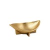 HomeRoots 12" Gold Aluminum Oval Eye Shaped Centerpiece Bowl - 4 of 4