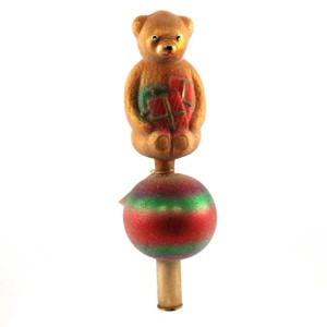 Christopher Radko 9.0 Inch Joyful Ted Finial Finial Tree Toppers - 1 of 2