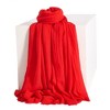 Anna-Kaci Women's Oversized Solid Color Scarf Lightweight Soft Wrap Shawl for Travel Casual Wear and Layering - 74.8IN×39.4IN - 2 of 4