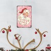 Vintage Christmas Wall Decor,Chrismas Santa Claus Decoration,Christmas Pink - 3 of 4