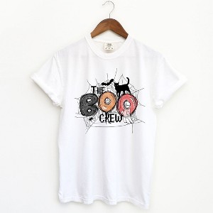 Simply Sage Market Women's The Boo Crew Colorful Short Sleeve Garment Dyed Tee - 1 of 4