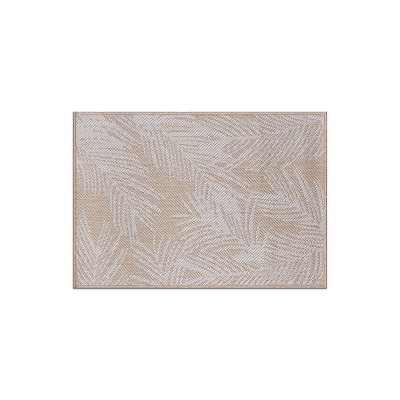 World Rug Gallery Contemporary Palm Leaf Textured Flat Weave Indoor/Outdoor Area Rug