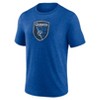 MLS San Jose Earthquakes Men's Gray Short Sleeve Triblend Chest Logo T-Shirt - 2 of 3